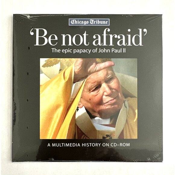 'Be not afraid' The epic papacy of John Paul II 2 Multimedia CD-ROM - New Sealed - Picture 1 of 3